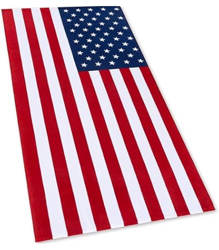 Amazon.com: Softerry American Flag Beach Towel 30 x 60 inch (76 x